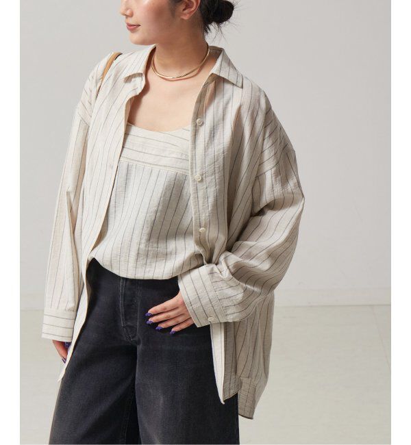 journal standard L'essage「《セット》シアーストライプ/ムジシャツ＆キャミブラウス」|シャツ・ブラウス|