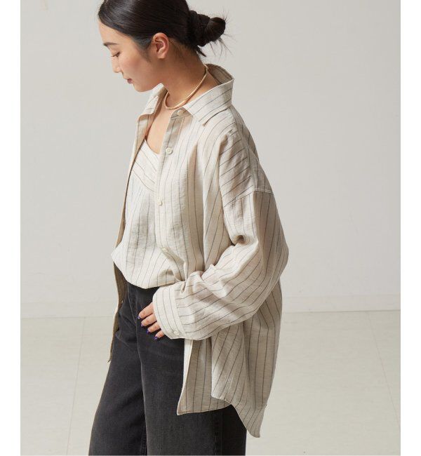 journal standard L'essage「《セット》シアーストライプ/ムジシャツ＆キャミブラウス」|シャツ・ブラウス|ナチュラル