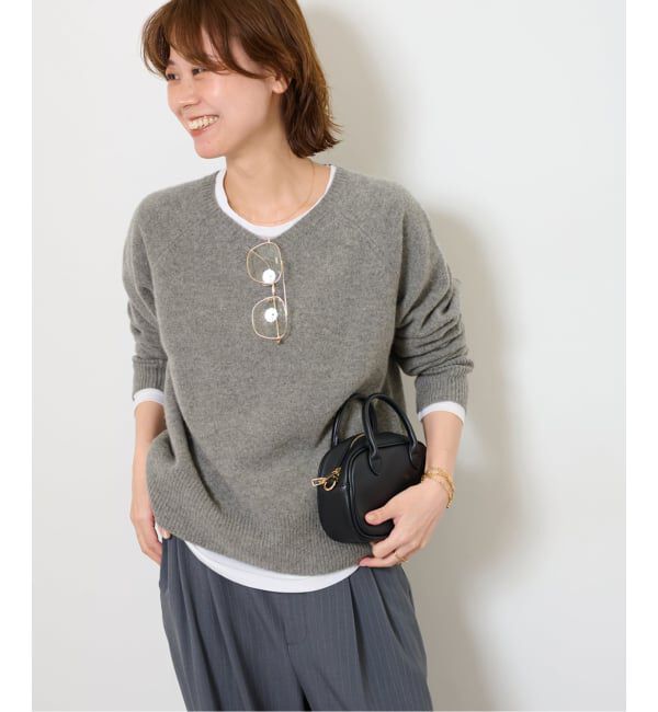 JOURNAL STANDARD relume「《追加 / 新色》ウールカシミヤVネックプルオーバー」|ニット・セーター|グレー