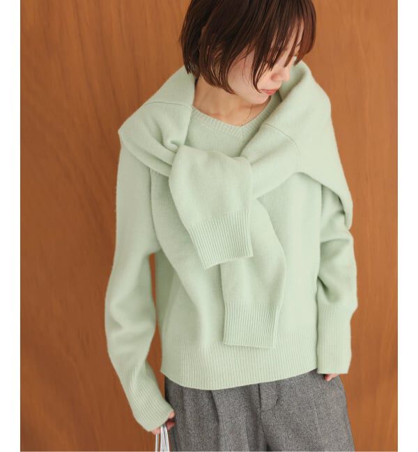 JOURNAL STANDARD relume「《追加 / 新色》ウールカシミヤVネックプルオーバー」|ニット・セーター|グリーン