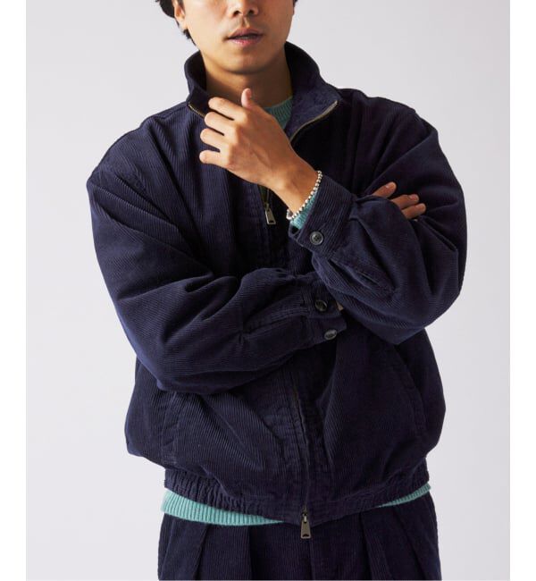 JOURNAL STANDARD relume「コーデュロイ スタンドカラー ジップブルゾン」|その他|ネイビー