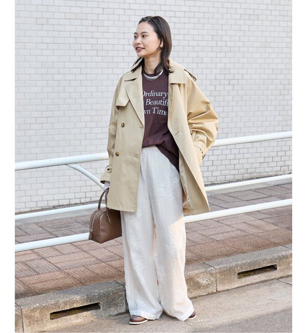 JOURNAL STANDARD「ハイカウントミディートレンチコート」|トレンチコート|