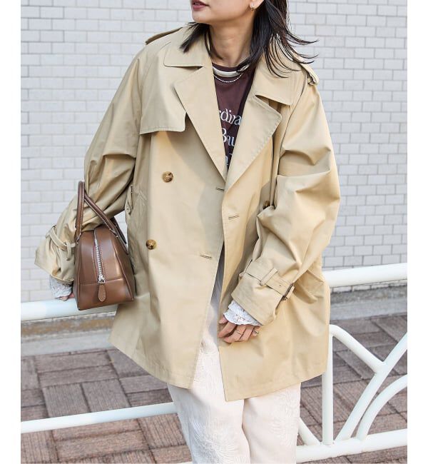 JOURNAL STANDARD「ハイカウントミディートレンチコート」|トレンチコート|