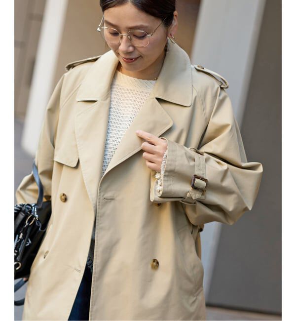 JOURNAL STANDARD「ハイカウントミディートレンチコート」|トレンチコート|