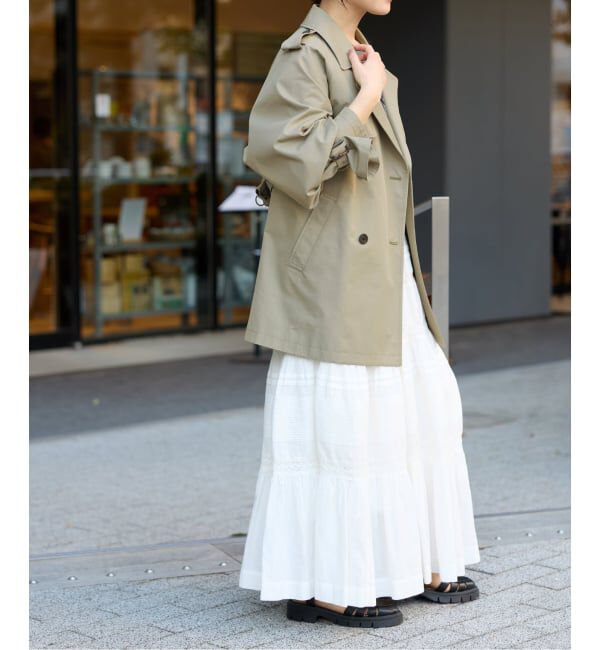 JOURNAL STANDARD「ハイカウントミディートレンチコート」|トレンチコート|