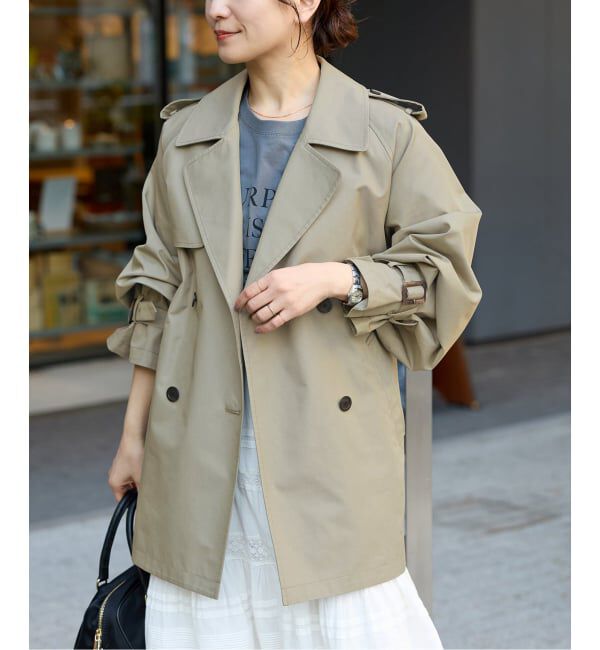 JOURNAL STANDARD「ハイカウントミディートレンチコート」|トレンチコート|