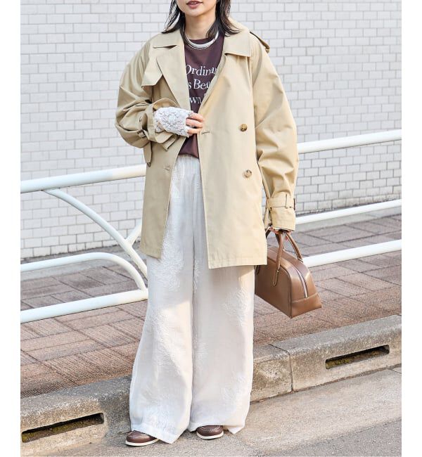 JOURNAL STANDARD「ハイカウントミディートレンチコート」|トレンチコート|