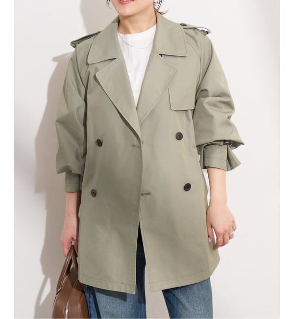 JOURNAL STANDARD「ハイカウントミディートレンチコート」|トレンチコート|カーキ