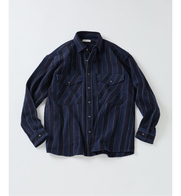 JOURNAL STANDARD relume「ドビーストライプ CPO シャツブルゾン」|その他|ネイビー