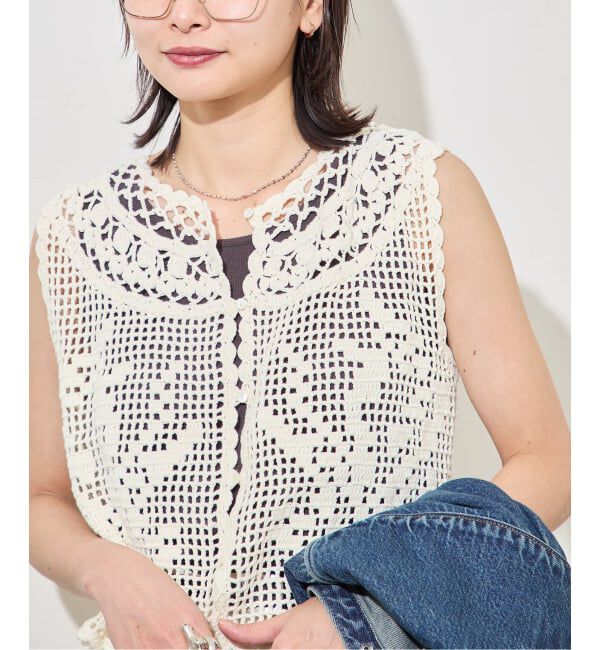 JOURNAL STANDARD「CROCHET VEST」|ベスト・ジレ|