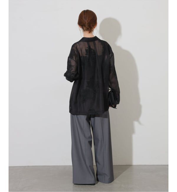 JOURNAL STANDARD「《追加予約》シアーレースビッグシャツ」|シャツ・ブラウス|