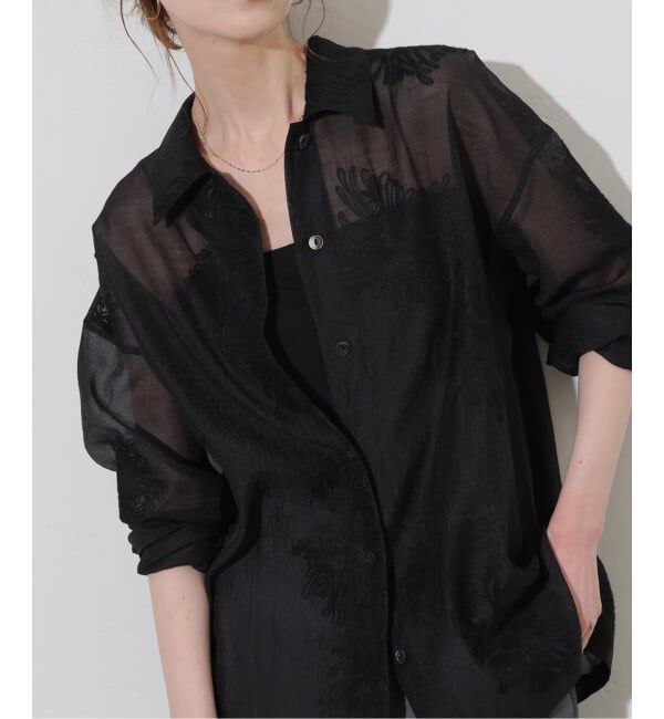 JOURNAL STANDARD「《追加予約》シアーレースビッグシャツ」|シャツ・ブラウス|