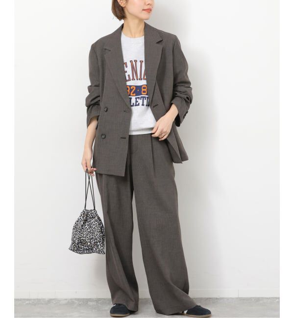 JOURNAL STANDARD relume「［26SS新作 / 防シワ］メランジドビーダブルジャケット」|テーラードジャケット|