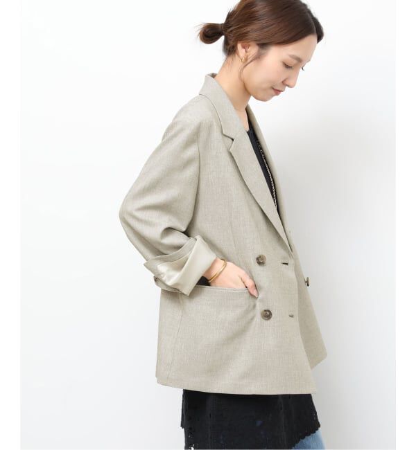 JOURNAL STANDARD relume「［26SS新作 / 防シワ］メランジドビーダブルジャケット」|テーラードジャケット|