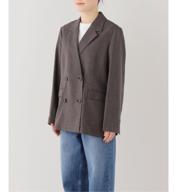 JOURNAL STANDARD relume「［26SS新作 / 防シワ］メランジドビーダブルジャケット」|テーラードジャケット|