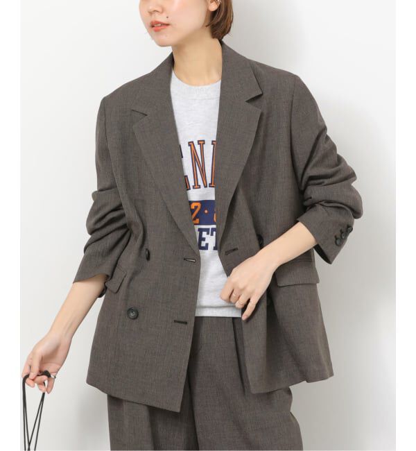 JOURNAL STANDARD relume「［26SS新作 / 防シワ］メランジドビーダブルジャケット」|テーラードジャケット|