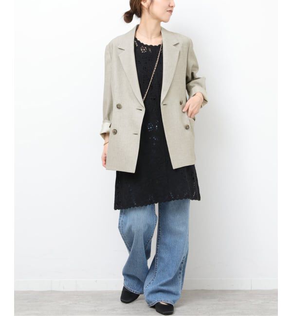 JOURNAL STANDARD relume「［26SS新作 / 防シワ］メランジドビーダブルジャケット」|テーラードジャケット|