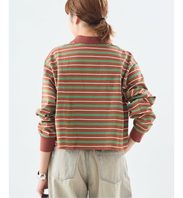 journal standard L'essage「マルチボーダーロングスリーブポロシャツ」|Tシャツ・カットソー|