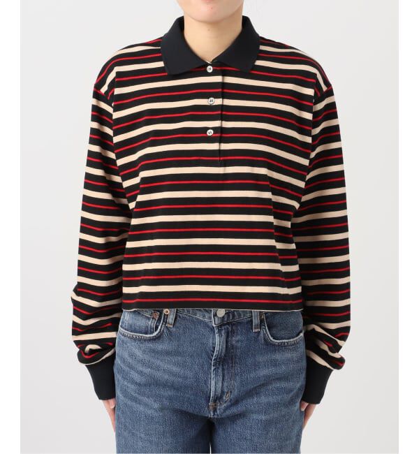 journal standard L'essage「マルチボーダーロングスリーブポロシャツ」|Tシャツ・カットソー|