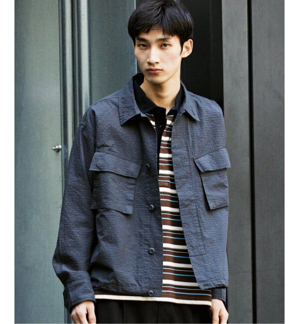 JOURNAL STANDARD「T/C サッカー ファティーグ ジャケット」|その他|ブラック D