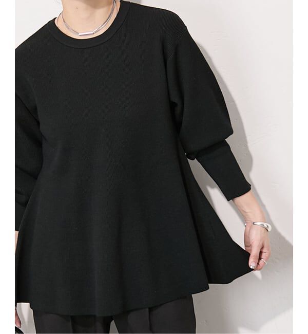 JOURNAL STANDARD「ウォッシャブルペプラムプルオーバー」|ニット・セーター|