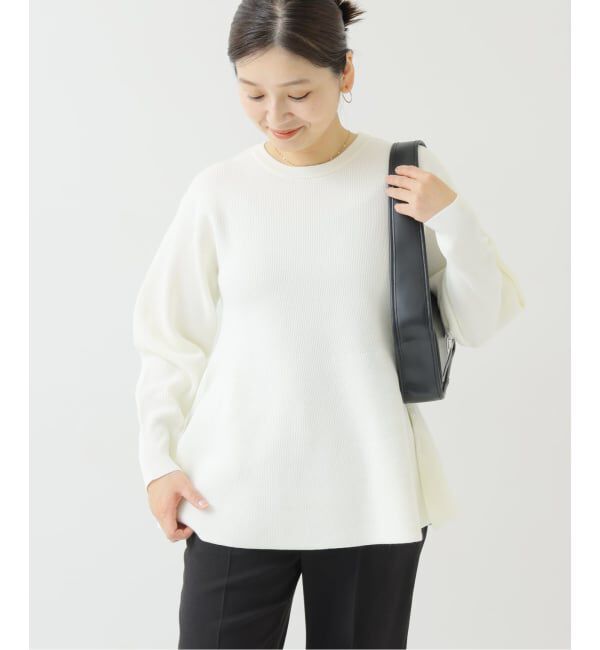 JOURNAL STANDARD「ウォッシャブルペプラムプルオーバー」|ニット・セーター|
