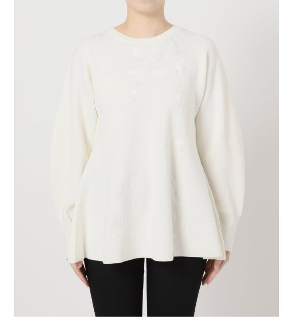 JOURNAL STANDARD「ウォッシャブルペプラムプルオーバー」|ニット・セーター|