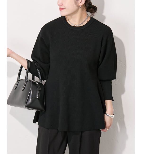 JOURNAL STANDARD「ウォッシャブルペプラムプルオーバー」|ニット・セーター|