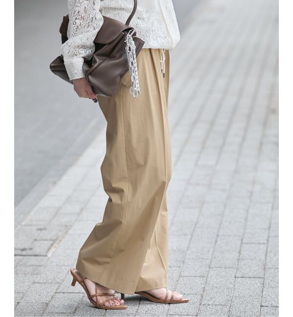 JOURNAL STANDARD「【撥水/接触冷感/洗える/UV】リネンナイロンストレッチスラックス」|スラックス|