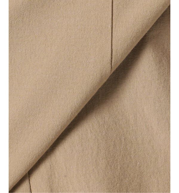 JOURNAL STANDARD「リネンナイロンストレッチフレアジャケット」|ノーカラージャケット|