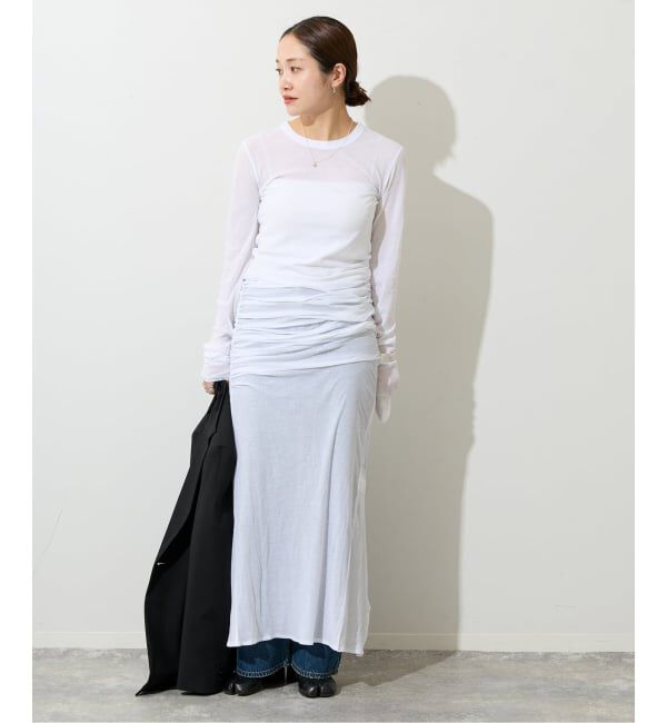 JOURNAL STANDARD「別注【Ayumi.Hamamoto&times;JOURNALSTANDARD】Draping Sheer Dress」|ワンピース|