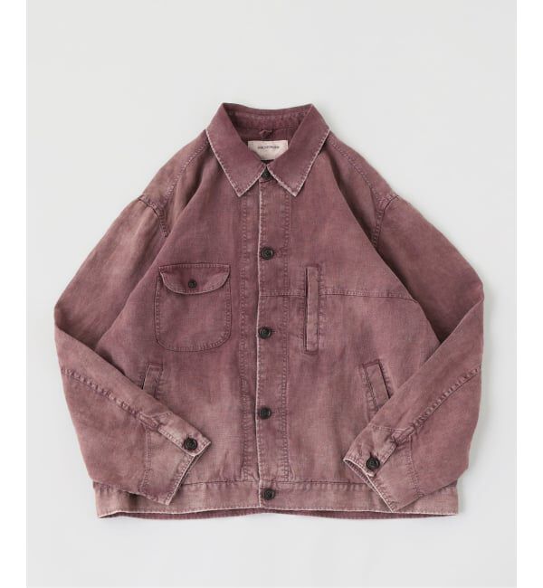 JOURNAL STANDARD「ANACHRONORM / アナクロノーム FADED SULFUR DYED LINEN UTILITY JACKET」|その他|ボルドー