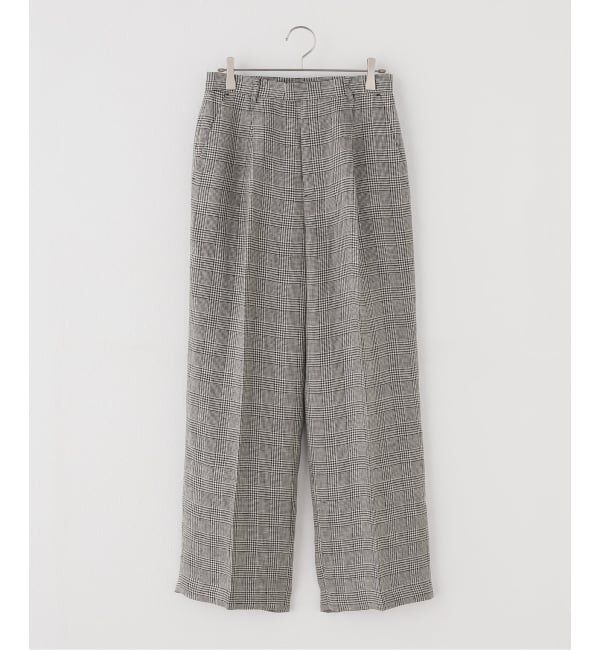 JOURNAL STANDARD「ルランリネンチェックパンツ」|その他|ブラック A