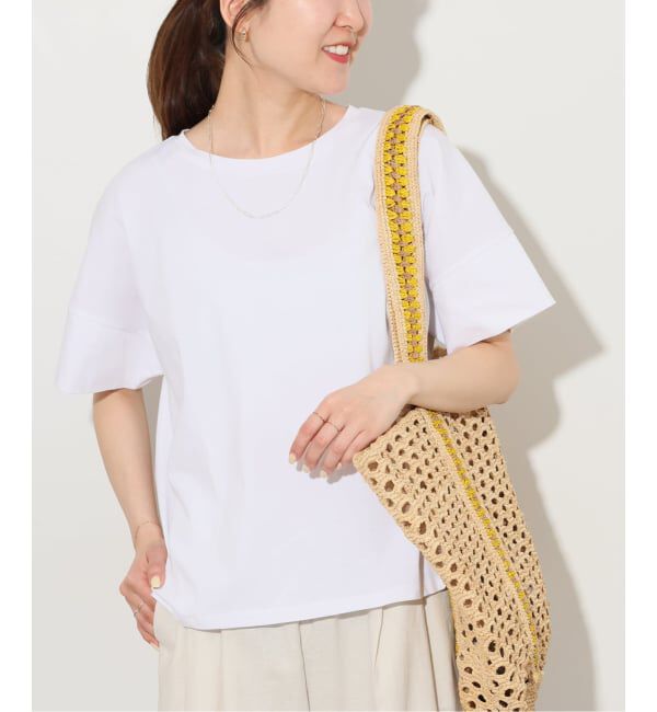 JOURNAL STANDARD relume「《予約》オーガニックコットン汗染み防止2WAY TEE」|Tシャツ・カットソー|ホワイト