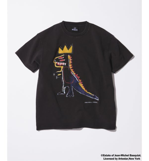 JOURNAL STANDARD「Jean-Michel Basquiat / ジャン＝ミシェル・バスキア プリントTシャツ」|Tシャツ・カットソー|ブラック A
