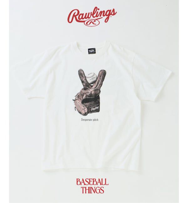 JOURNAL STANDARD relume「《予約》Rawlings / ローリングス 別注&rdquo; XPG3&rdquo; グローブアート プリントTシャツ」|Tシャツ・カットソー|ホワイト