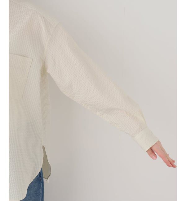 journal standard luxe「サッカー スタンドカラーシャツ」|シャツ・ブラウス|