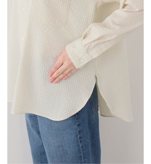 journal standard luxe「サッカー スタンドカラーシャツ」|シャツ・ブラウス|