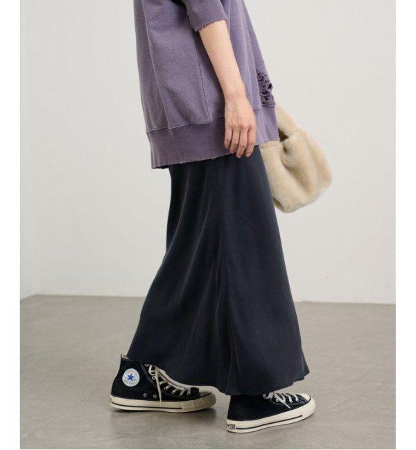 FRAMeWORK「≪追加≫キュプラバイアスサテンロングスカート」|スカート|