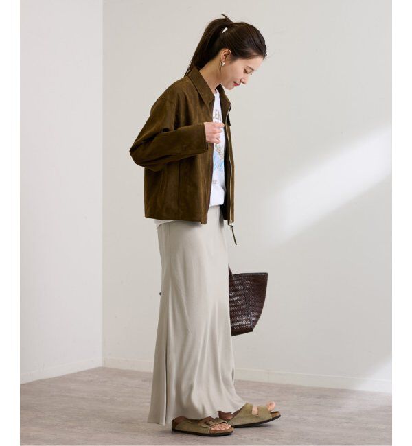 FRAMeWORK「≪追加≫キュプラバイアスサテンロングスカート」|スカート|