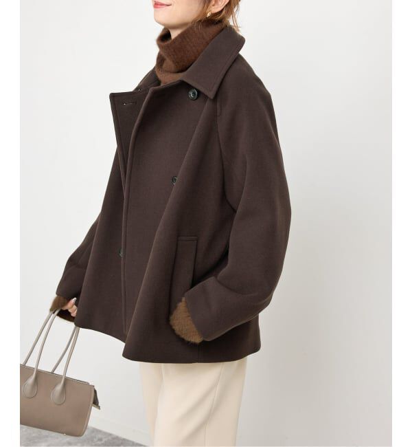 Spick and Span「S160スタンドカラーショートコート」|その他|