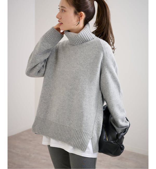 FRAMeWORK「≪WEB先行追加≫AQUA タートルプルオーバー」|ニット・セーター|