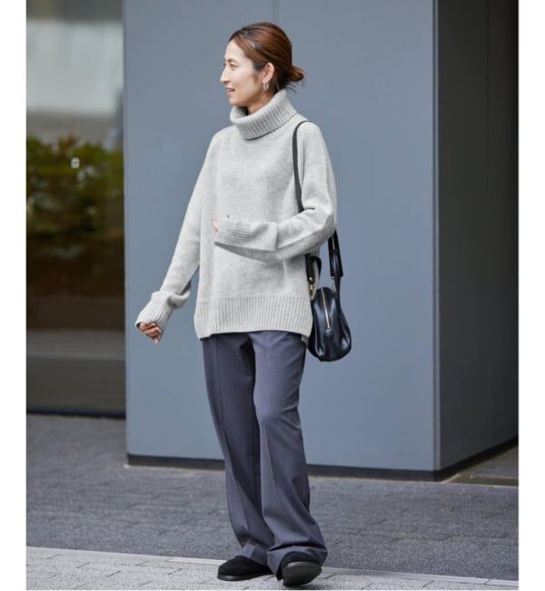 FRAMeWORK「≪WEB先行追加≫AQUA タートルプルオーバー」|ニット・セーター|