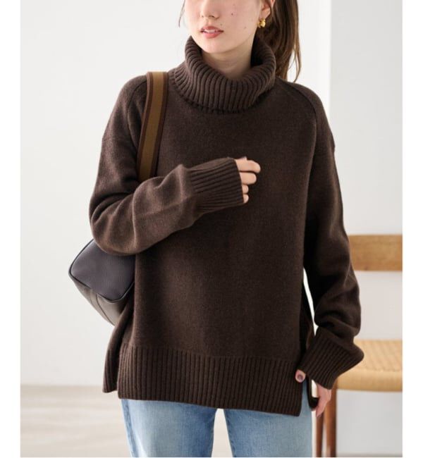 FRAMeWORK「≪WEB先行追加≫AQUA タートルプルオーバー」|ニット・セーター|