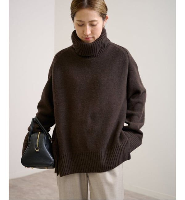 FRAMeWORK「≪WEB先行追加≫AQUA タートルプルオーバー」|ニット・セーター|