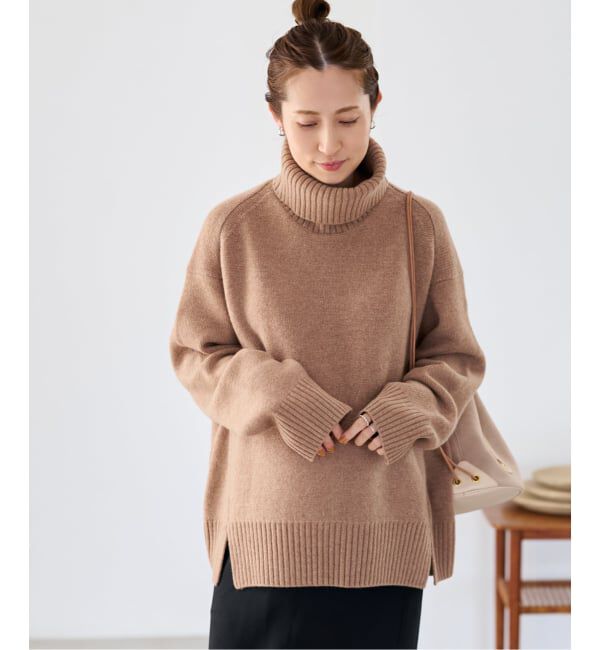 FRAMeWORK「≪WEB先行追加≫AQUA タートルプルオーバー」|ニット・セーター|