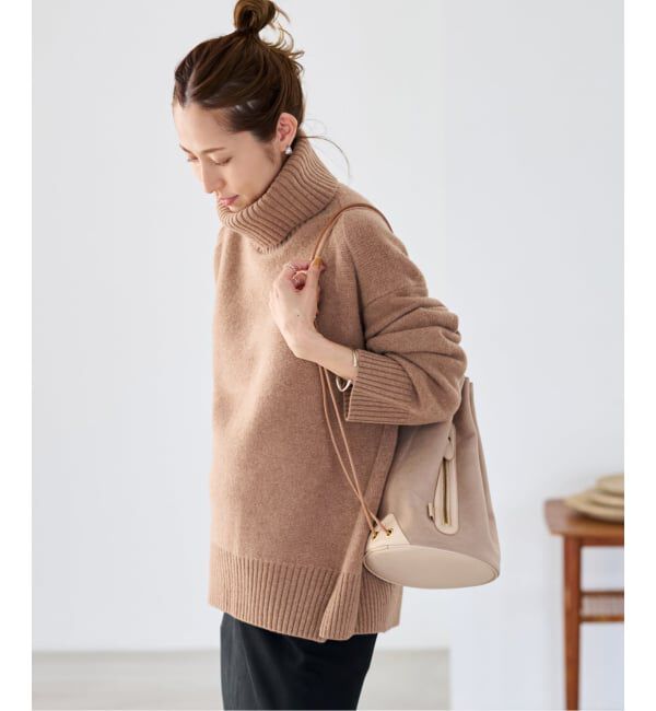 FRAMeWORK「≪WEB先行追加≫AQUA タートルプルオーバー」|ニット・セーター|