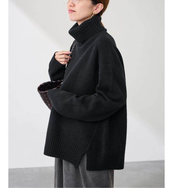 FRAMeWORK「≪WEB先行追加≫AQUA タートルプルオーバー」|ニット・セーター|