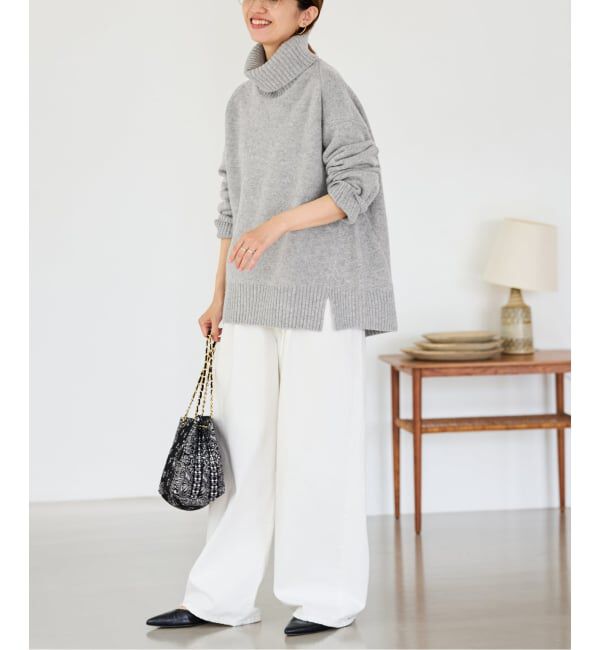 FRAMeWORK「≪WEB先行追加≫AQUA タートルプルオーバー」|ニット・セーター|