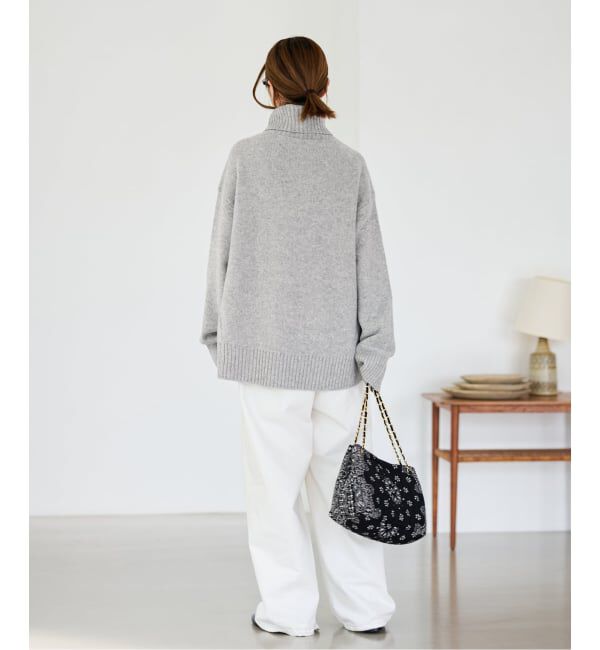 FRAMeWORK「≪WEB先行追加≫AQUA タートルプルオーバー」|ニット・セーター|